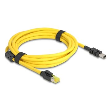 DeLOCK 81252 netwerkkabel Zwart, Geel 3 m Cat6