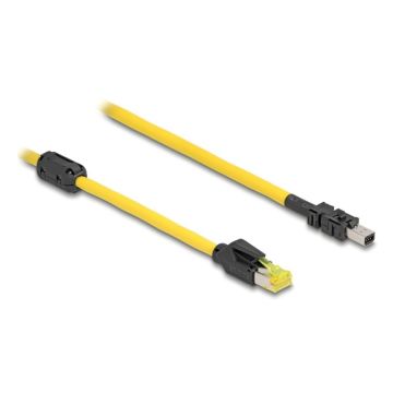 DeLOCK 81253 netwerkkabel Zwart, Geel 5 m Cat6