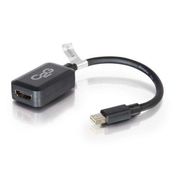 C2G 54313 video kabel adapter 0,2 m Mini DisplayPort HDMI Zwart