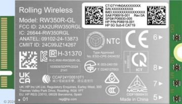 HP 5G Sub-6 WWAN interface cards/adapter
