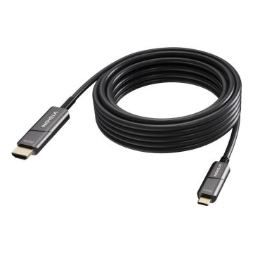 Vision TC 10MUSBCHDMI+/BL video kabel adapter 10 m USB Type-C HDMI Type A (Standaard) Zwart