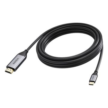 Vision TC 5MUSBCHDMI/BL video kabel adapter 5 m USB Type-C HDMI Type A (Standaard) Zwart