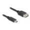 DeLOCK 81534 USB-kabel USB 2.0 0,2 m USB C USB A Zwart