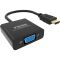 Vision TC-HDMIVGA/BL video kabel adapter 0,23 m HDMI Type A (Standaard) VGA (D-Sub) Zwart